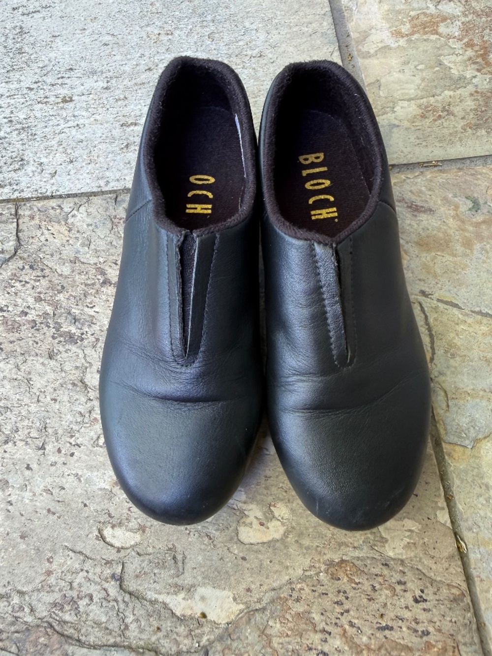 BLOCH #4 Shockwave Leather Black Tap Shoes Little Kid Size 12.5 Used.